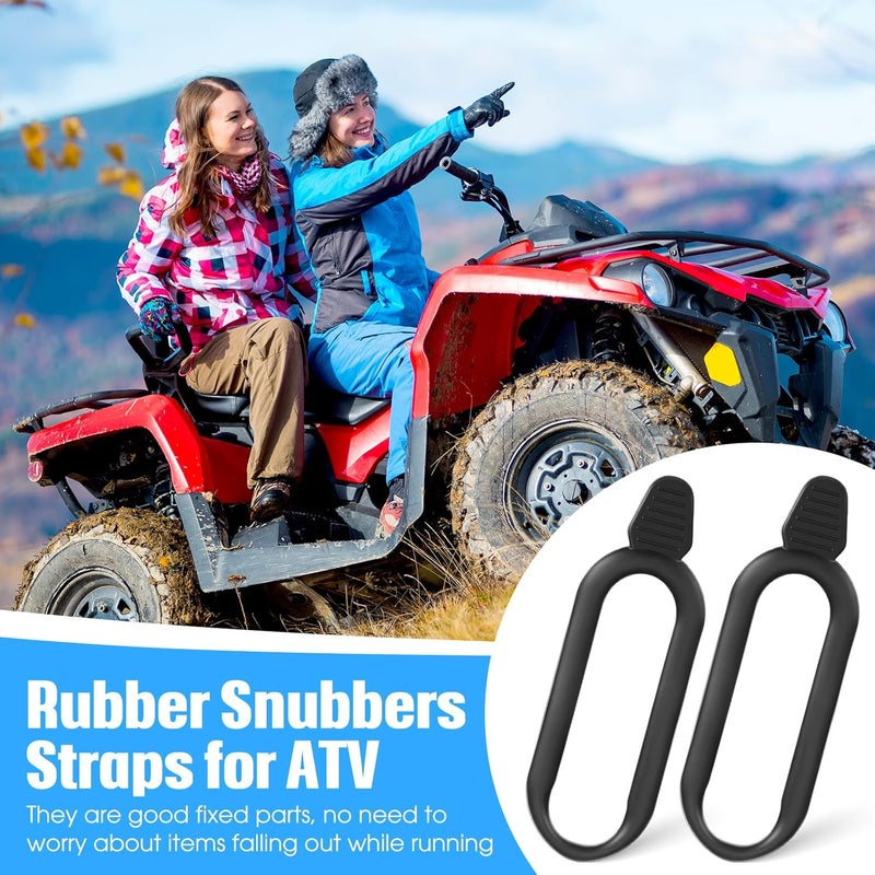 Pushglossy 4 Pcs Rubber Snubbers Straps for ATV Gun & Bow Rack Gun Holders for ATV Replacement Straps Bow Tool Replace - Image 3